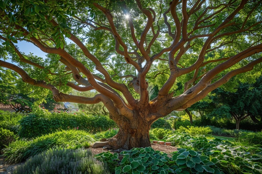 Élagage d'un arbre au printemps
Arbre taillé par un professionnel